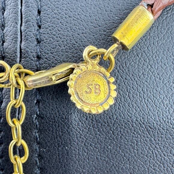 New Willow House Jewelry by Sara Blaine Biji Aqua Beads Braided Leather Necklace - Picture 6 of 9